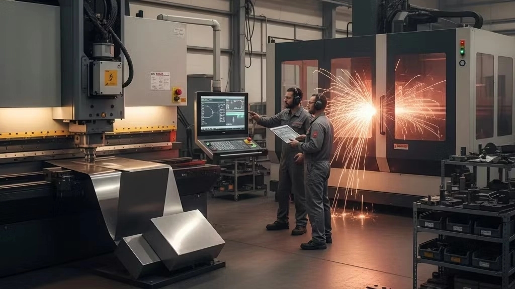 مرکز برش لیزر فلزات و خمکاری CNC پیشرفته در تهران
